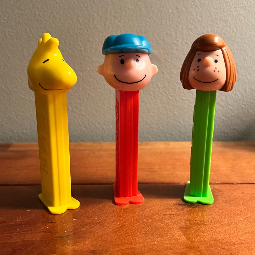 Vintage PEZ dispenser Peanuts & Gang lot of 3